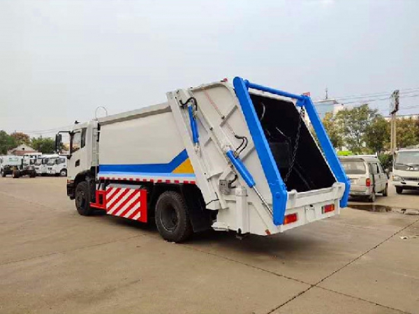 東風天錦天然氣國六14方壓縮式垃圾車