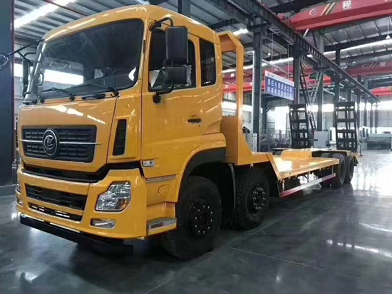 （國五）程力前四后八凹板平板拖車