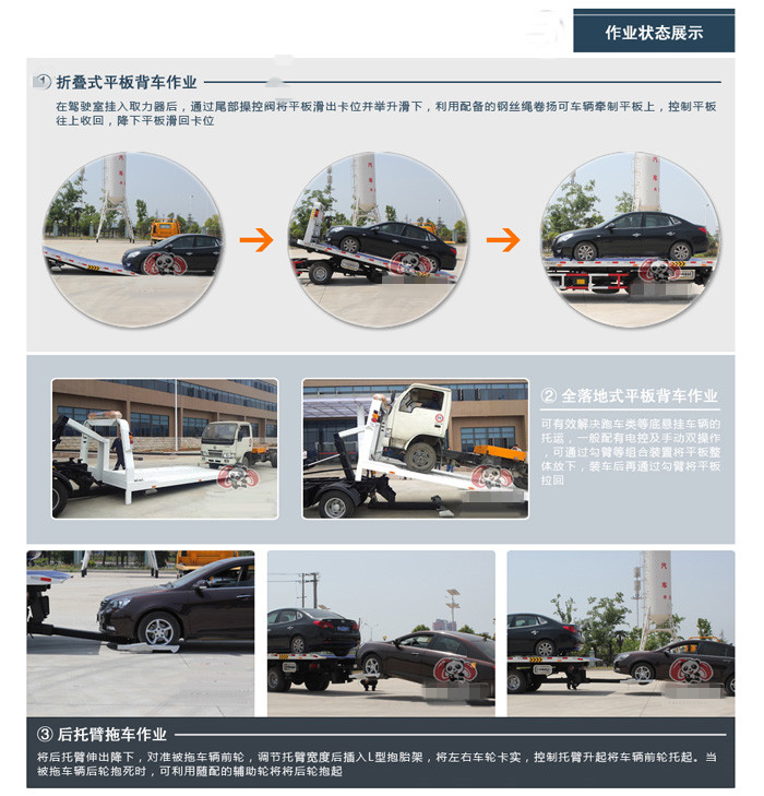 江鈴藍牌一拖二清障車